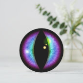 Blauwe en Paarse Draken Ooguitnodiging Kaart (Staand voorkant)