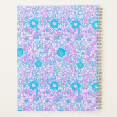 Blauwe en Paarse Floral Planner (Achterkant)