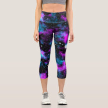 Blauwe en Paarse Galaxy Neon Yoga