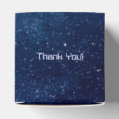 Blauwe en Paarse galaxy Wedding Bedankdoosjes (Bovenkant)