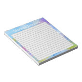 blauwe en paarse geabstraheerde achtergrond met li notitieblok (Schuin)