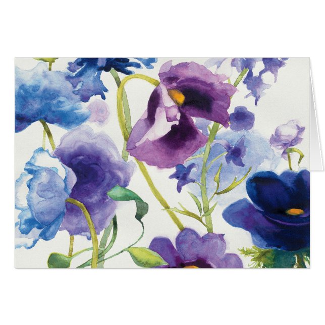 Blauwe en Paarse gemengde tuin (Voorkant Horizontaal)