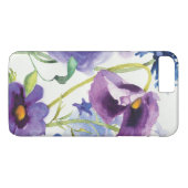 Blauwe en paarse gemengde tuin Case-Mate iPhone case (Achterkant (Horizontaal))