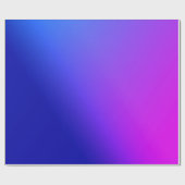 blauwe en Paarse gradiënt Cadeaupapier (Vlak)