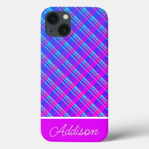 Blauwe en Paarse gradiënt Hoesje-Mate iPhone Case
