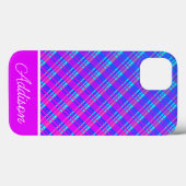 Blauwe en Paarse gradiënt Hoesje-Mate iPhone Case (Achterkant (horizontaal))