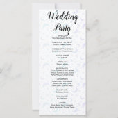 Blauwe en Paarse Halve Maan Trouwprogramma (Achterkant)