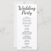 Blauwe en Paarse Halve Maan Trouwprogramma (Achterkant)