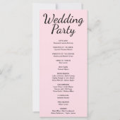 Blauwe en Paarse Halve Maan Trouwprogramma (Achterkant)