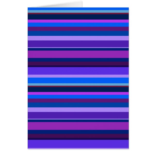 Blauwe en paarse horizontale strepen (Voorkant)