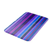 Blauwe en paarse horizontale strepen badmat (Gekanteld)