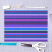 Blauwe en paarse horizontale strepen tissuepapier (Craft)