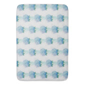 Blauwe en Paarse hydrangea Badmat (Voorkant Verticaal)