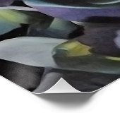 Blauwe en Paarse Hydrangea Flowers Perfect Poster (Hoek)