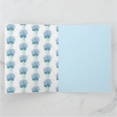 Blauwe en Paarse hydrangea Kaart (Binnen)