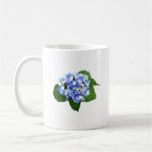 Blauwe en Paarse hydrangea Koffiemok (Links)