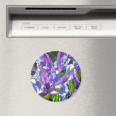 Blauwe en Paarse Irissmagneet Magneet (Insitu (Vaatwasser))