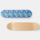 Blauwe en Paarse kunstmeisjes Persoonlijk Skateboard (Horizontaal)