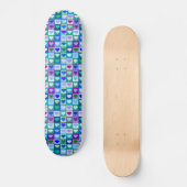 Blauwe en Paarse kunstmeisjes Persoonlijk Skateboard (Voorkant)