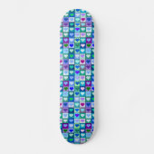 Blauwe en Paarse kunstmeisjes Persoonlijk Skateboard (Voorkant)