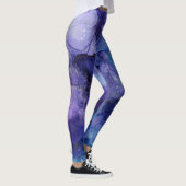 Blauwe en paarse leggings (Rechts)