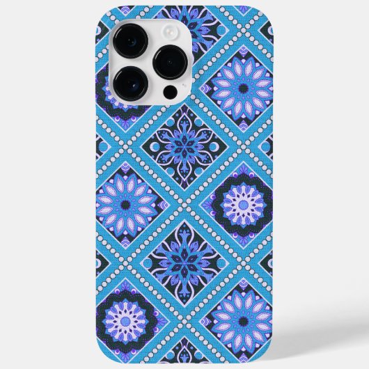 BLAUWE EN PAARSE MANDALPATRONEN Case-Mate iPhone CASE (Achterkant)