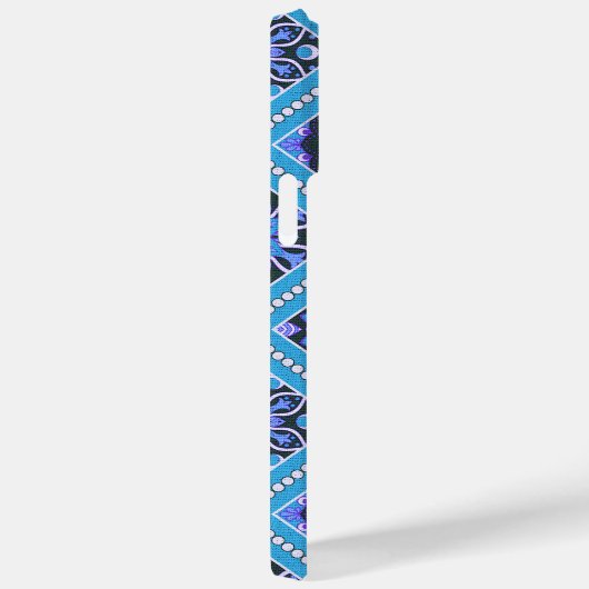 BLAUWE EN PAARSE MANDALPATRONEN Case-Mate iPhone CASE (Achterkant / Rechts)