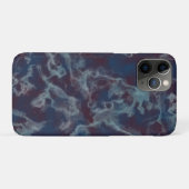 blauwe en paarse marmer Case-Mate iPhone case (Achterkant (horizontaal))