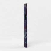 blauwe en paarse marmer Case-Mate iPhone case (Achterkant/rechts)