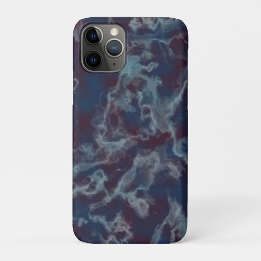 blauwe en paarse marmer Case-Mate iPhone case (Achterkant)