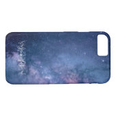 Blauwe en Paarse melkweg Case-Mate iPhone Case (Achterkant (Horizontaal))