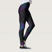 Blauwe en Paarse melkweg Leggings (Rechts)