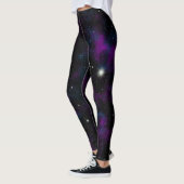 Blauwe en Paarse melkweg Leggings (Links)
