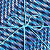 Blauwe en paarse moiré Stripes - Trippy Abstract Cadeaupapier