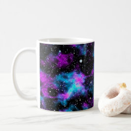 Blauwe en Paarse Mok van de galaxruimte
