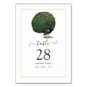 Blauwe en Paarse  peacock Floral Kaart (Achterkant)