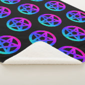 Blauwe en Paarse Penatles Sherpa Deken (3/4)