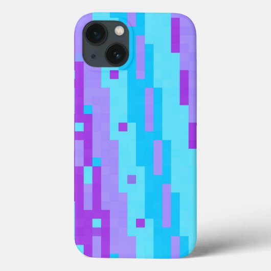 blauwe en paarse pixels Case-Mate iPhone case (Achterkant)