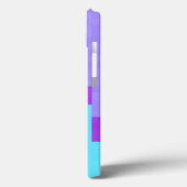 blauwe en paarse pixels Case-Mate iPhone case (Achterkant / Links)