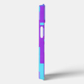 blauwe en paarse pixels Case-Mate iPhone case (Achterkant / Rechts)