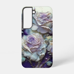 Blauwe en Paarse Rozen Samsung Galaxy Hoesje