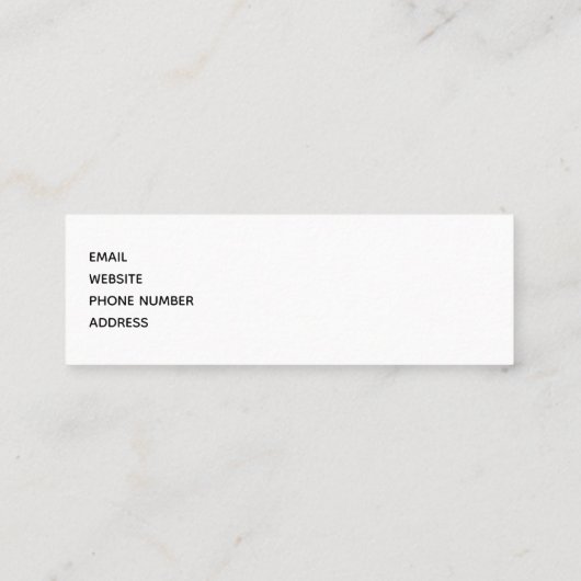 Blauwe en Paarse ruimte en sterren met Gold Ribbon Mini Visitekaartje (Achterkant)