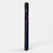 Blauwe en paarse ruimte fractale telefoonbehuizing Case-Mate iPhone case (Achterkant/rechts)