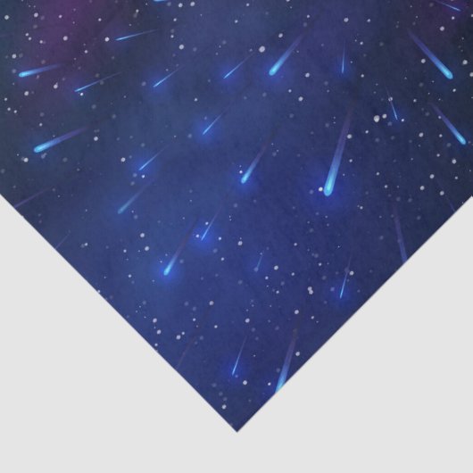 Blauwe en Paarse ruimteschoten Tissuepapier (Detail)