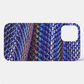 Blauwe en paarse snakeskin Case-Mate iPhone case (Achterkant (horizontaal))