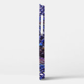 Blauwe en paarse snakeskin Case-Mate iPhone case (Achterkant / Links)