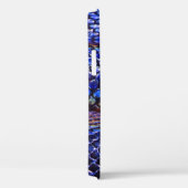 Blauwe en paarse snakeskin Case-Mate iPhone case (Achterkant / Rechts)