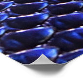Blauwe en paarse snakeskin poster (Hoek)