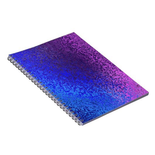 Blauwe en Paarse spiraalvormige Multomap Notitieboek (Rechterzijde)