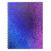 Blauwe en Paarse spiraalvormige Multomap Notitieboek (Voorkant)
